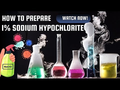 How to prepare 1% Sodium Hypochlorite॥disinfectant॥Sodium hypochlorite making process॥NaOCl solution