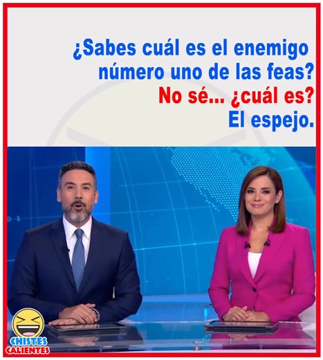 ¿Sabes cuál es el enemigo número uno de las feas? No sé.. ¿cuál es? El espejo.🤣😬 | Chiste caliente