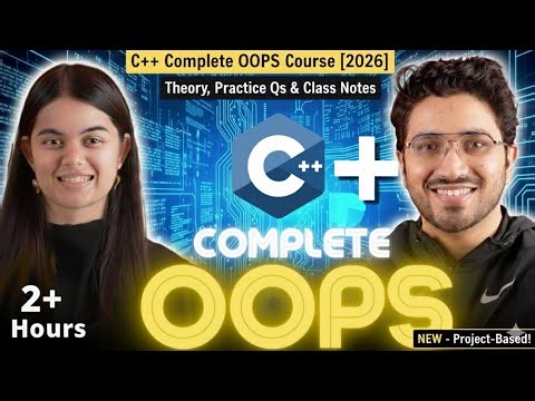 OOPS in C++ One Shot | Object Oriented Programming for Placement Interviews | Complete Tutorial
