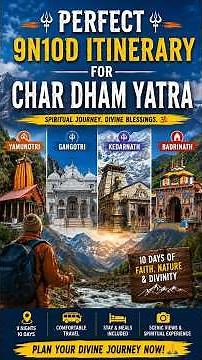 Char Dham Yatra 2026 Complete Itinerary | Kedarnath, Badrinath, Gangotri & Yamunotri
