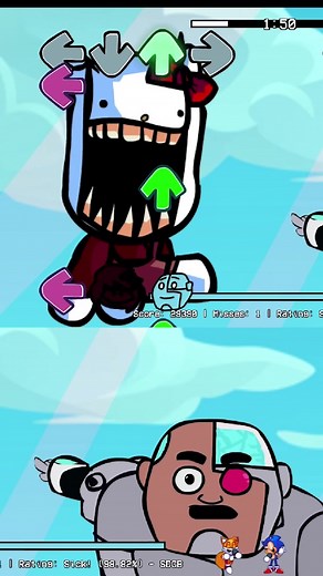 Hello Kitty Guys look a birdie FNF Song #fnf #guyslookabirdie #guyslookabirdiememe #cyborg #huggywuggy #hellokitty