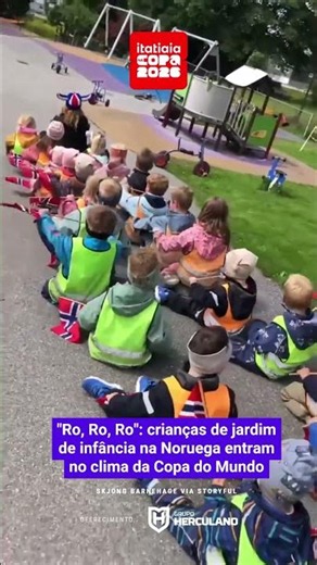 CRIANÇAS DE JARDIM DE INFÂNCIA NA NORUEGA ENTRAM NO CLIMA DA "REMADA VIKING"