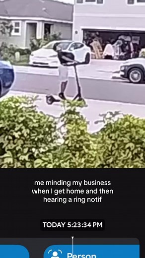 Ring Camera Catches Electric Scooter Drive-By