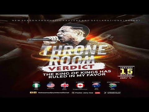 THRONE ROOM VERDICT - THE KING OF KINGS HAS RULED IN MY FAVOUR [DAY 4] || NSPPD || 15TH JANUARY 2026