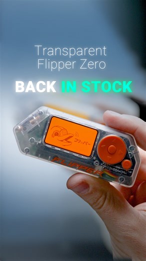 🚨BACK IN STOCK🚨 Transparent Flipper Zero Get yours now while stocks last Flipper Shop: https://r.flipper.net/transparent . . #flipperzero #hardware | Flipper Zero