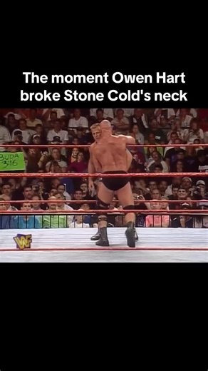 The moment Owen Hart broke Stone Cold’s neck at SummerSlam 1997 in East Rutherford, New Jersey. A accident that nearly ended Austin’s career and forever changed WWE history. | WrestleTaps