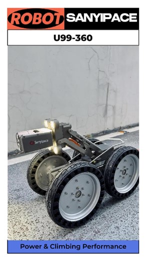 Power & Climbing Performance #pipe #tools #drain #sewer #camera #plumbing #plumber #robot #sewercameras #outdoor #draincleaning #sanyipace