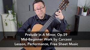 Prelude A Minor, Op.59 by Carcassi (Free PDF) | This is Classical Guitar