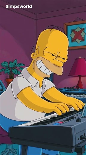 Homer Simpson Piano Fail 😂#thesimpsons #thesimpsons