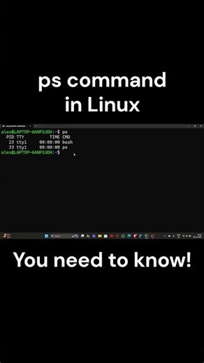 Linux PS Command | Process Monitoring Tutorial #LinuxTutorial#psCommand#LinuxForBeginners