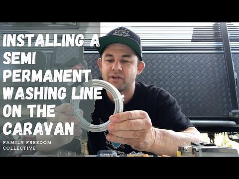 Installing A Caravan Washing Line
