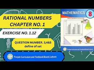 Class 8 maths | unit # 1 | exercise # 1.12 | question # 3,4 & 5