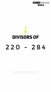 Amicable Numbers Voice of Bengaluru - Pegs 74th Peg 🥂 Rj Sowjanya Edits - Sujay Bhat #rjsowjanya #voiceofbengaluru #pegs #bengaluru #bangalore #search #didyouknow #ramanujan #hardy #srinivasaramanujan #mathematics #maths #amicablenumbers #amicable #numbers #wondersoftheworld #number | Rj Sowjanya