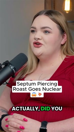 Septum Piercing? More Like SEPTUM ROASTING #piercing #funny