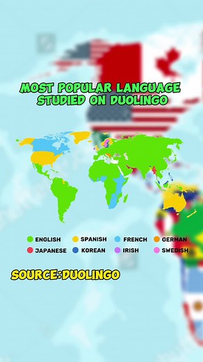 Top Languages on Duolingo: Ranking and Map Overview