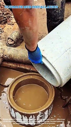 Extreme Mud Pipe Installation – Satisfying & Crazy Tough Job #worker #skill