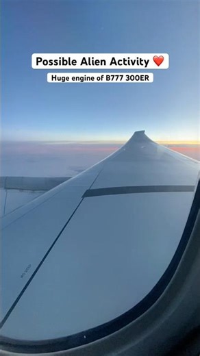 No great view 🥺 but fascinating to see the huge engine & the majestic wings #boeing #b777 #airplane