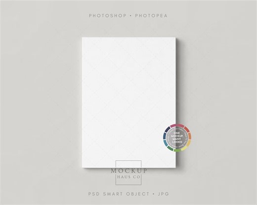 Buy Minimalist Notepad Mockup PSD | Simple 5x7 Memo Pad Mock up | Editable Background Online in India - Etsy