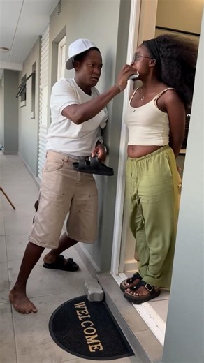 When he comes back home drunk