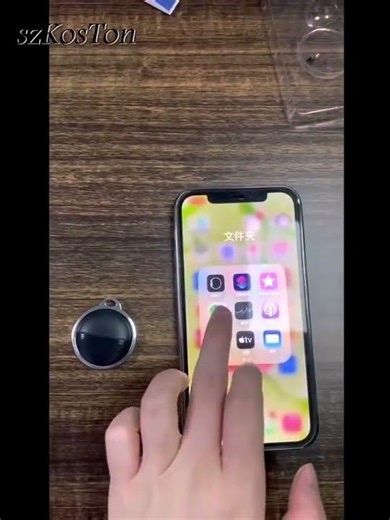 Mini Global GPS Tracker Smart Tag Compatible with iOS Find My App Key