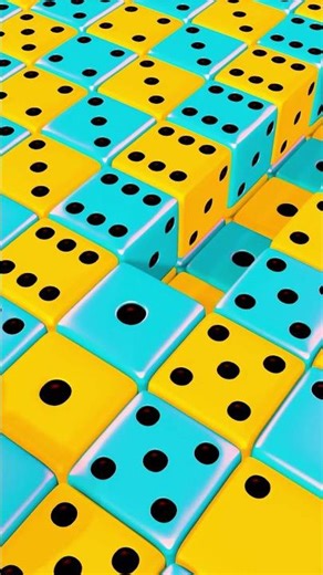 🎲 Rolling Dice Loop – Oddly Satisfying Animation 🟡🟣✨#3danimation #roblox #satisfying