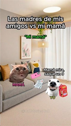 Las madres de mis amigos vs mi mamá 😂 #funnyvideos #nopueshermano #humor