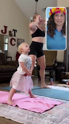 We loved this video shared by @ chrissydietician of her and her little one following along to our Moana yoga adventure so brilliantly! This is what it's all about 💙 Namaste! 🧘‍♀️ | Cosmic Kids