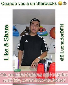 9.1M views · 145K reactions | Starbucks es la tienda que más juega con tu paciencia ☕️☕️ jajajaja etiqueta a tu amig@ que le gusta Starbucks ☕️☕️! Solo quería un #Cofisito ☕️ Si te gusto el video, regálame una reproducción en YouTube y suscríbete: ➡️ https://youtu.be/aXL5YOeJ2uU | El Luchador | Facebook