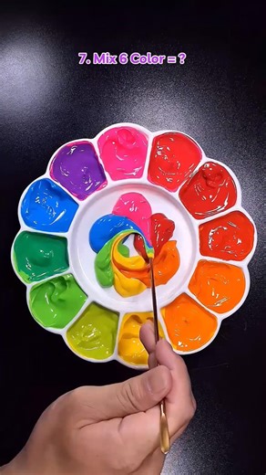 🌈 Mix Rainbow Colors Satisfying #colormixing #satisfying #rainbowcolor