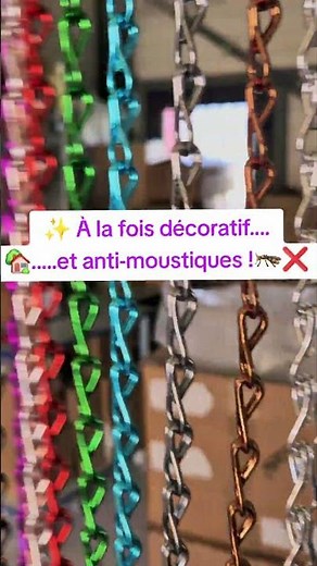 Rideau anti-mouches et décoratif en chaîne aluminium ⛓️ Rideau MC