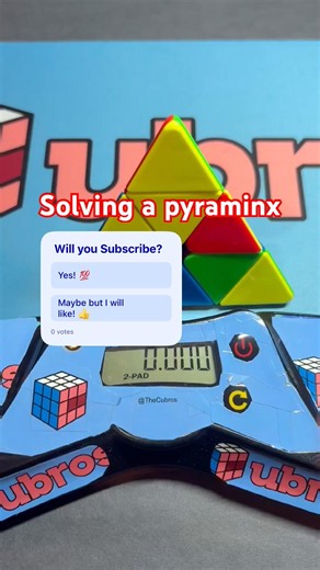 Solving a pyraminx #youtube #rubikscube #fyp #shortsfeed #shortvideo #shorts #youtubeshorts #ytshort