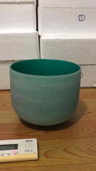 F Note Heart Chakra Color Crystal Singing Bowl 8 inch