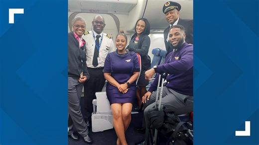 Little Rock Delta flight attendant captures photo of first time flying with an all Black crew