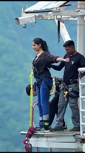 Craziest Bungee Jump Ever Without Rope! #shortvideo