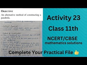 Maths Lab Activity 23 Class 11 // Maths Practical// Class 11 Maths Activity Solution// CBSE board