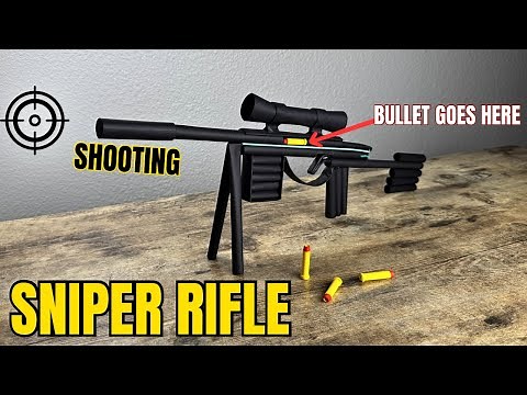 ORIGAMI SNIPER RIFLE WITH SHOOTING MECHANISM TUTORIAL | DIY PAPER SNIPER RIFLE THAT ACTUALLY SHOOTS