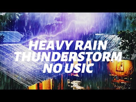 Sleep Soundly and Recharge in a Cozy Cabin in the Foggy Forest with Intense Rain - ASMR RAIN