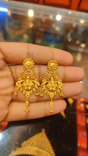 Exquisite Gold Kaner Duler Earrings Collection - Latest Designs