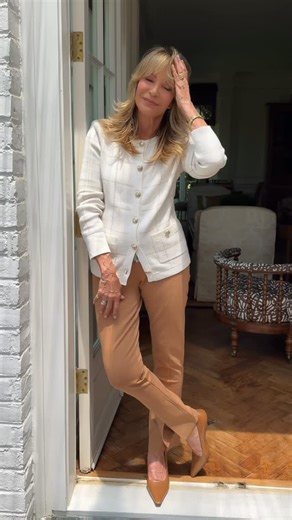 Jaclyn Smith on Instagram: "A match made in heaven! My today’s special with @hsn is this fabulous sweater I’ve shared with you all week, along with my go-to, always in style ponte pant, which we did this time with a stylish slit to highlight your shoe. Both available now!"