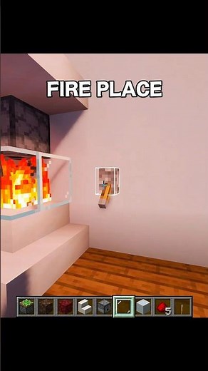 I Built a WORKING Fireplace in Minecraft! 🔥#minecraft