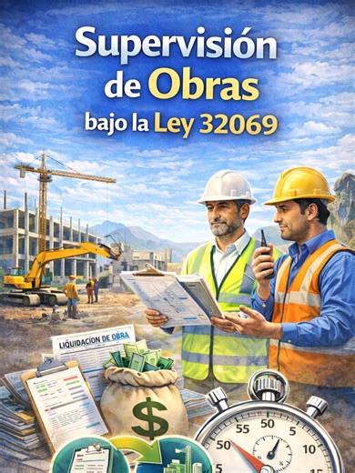 Supervisión de Obras bajo la Ley 32069. #peru #profesionales #GestionPublica #FuncionariosPublicos #SectorPublico #EstadoPeruano #osce #ingenieria #supervisor