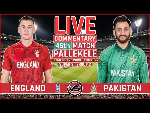 ICC T20 World Cup Live: Pakistan vs England Live Match | PAK vs ENG Live Scores & Commentary