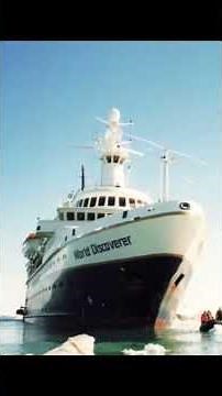 Ships Before & After Disaster: MS World Discoverer #shipwreck #history #abandoned