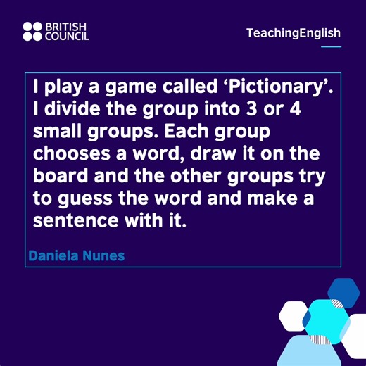 2K views · 116 reactions | Your ideas inspired by our How to gamify lessons in low-resource contexts livestream  Karen  #TeachingEnglish | TeachingEnglish - British Council | Facebook