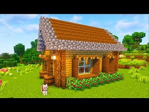 How To Build a Small Starter Survival House in Minecraft - Easy Tutorial