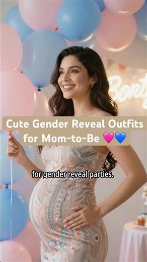 Gender reveal Cute maternity outfits perfect for parties 💙💖✨