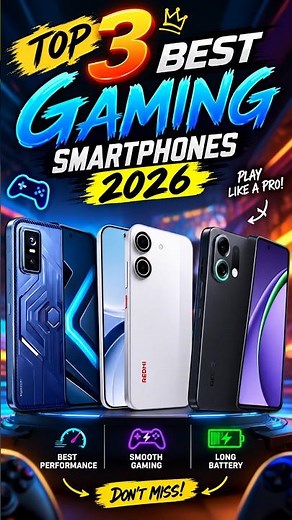 TOP 3 BEST GAMING PHONES 2026 🔥 Don’t Buy Before Watching! #shorts