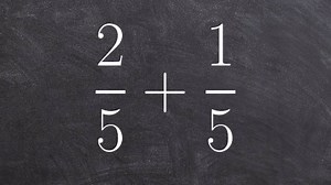Adding two fractions with the same denominator