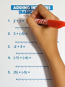 Let your kids master the addition of integers with this! #basicmath #mathtutor #MathTrick #mathteachergon #mathhacks #mathematics #MathTutor #teachergon #math #mathreview #integers #addingintegers | Ako si Teacher Gon