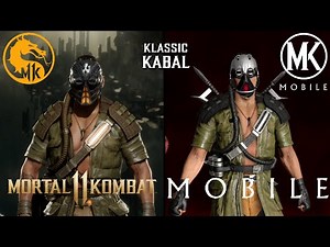 MK11 vs. MK Mobile - KABAL All moves, Fatal Blow & Friendship comparison. (UPDATED)